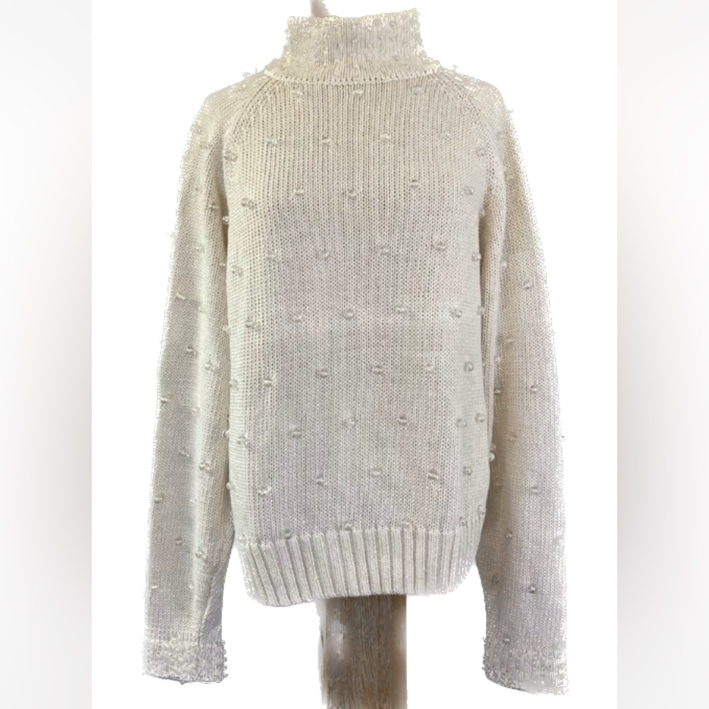 Lisa Nichols Vintage Beaded Sweater in Cream